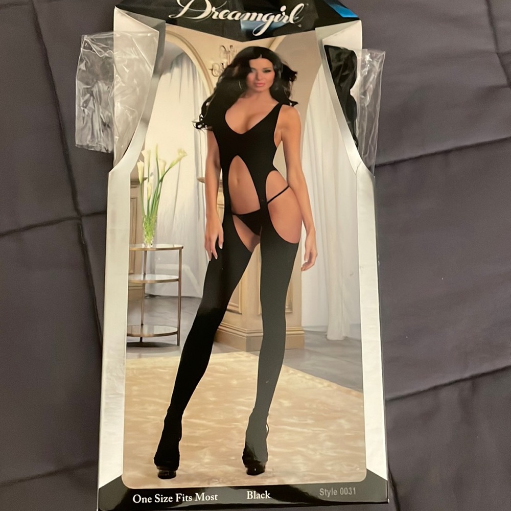 NWT Black Tank Bodystocking